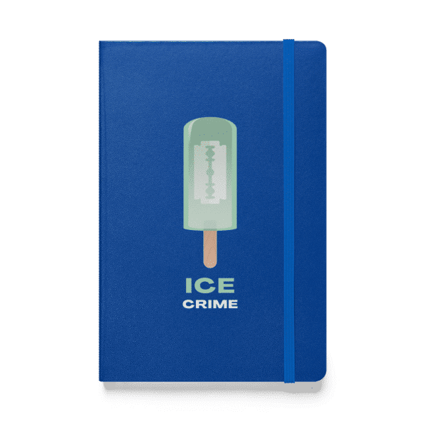 Carnet de note - couleur : bleu marine - design: "ice crime" - collection boutique 33 francs