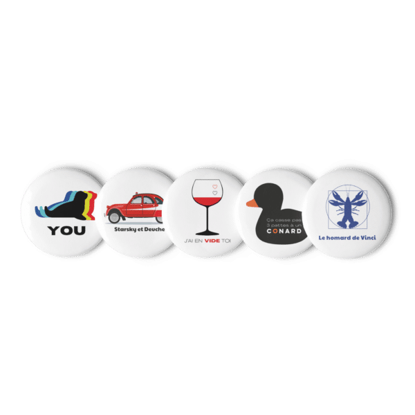  Badges – Illustration -Design amour, humour et insolence – Boutique 33 francs